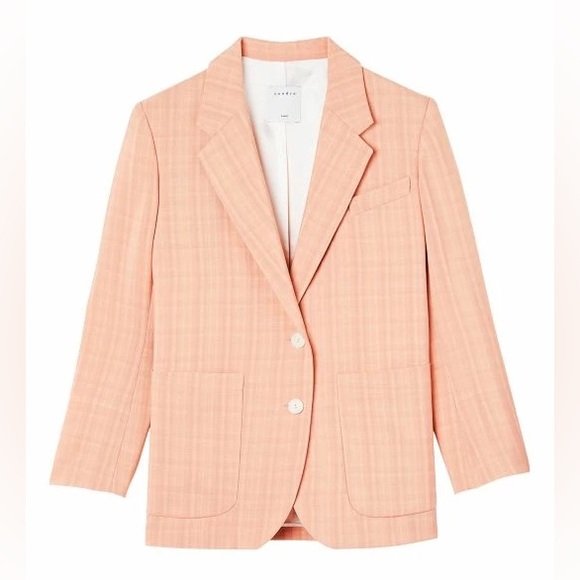 SANDRO ~ Nathalie jacquard Oversized blazer - Picture 5 of 17